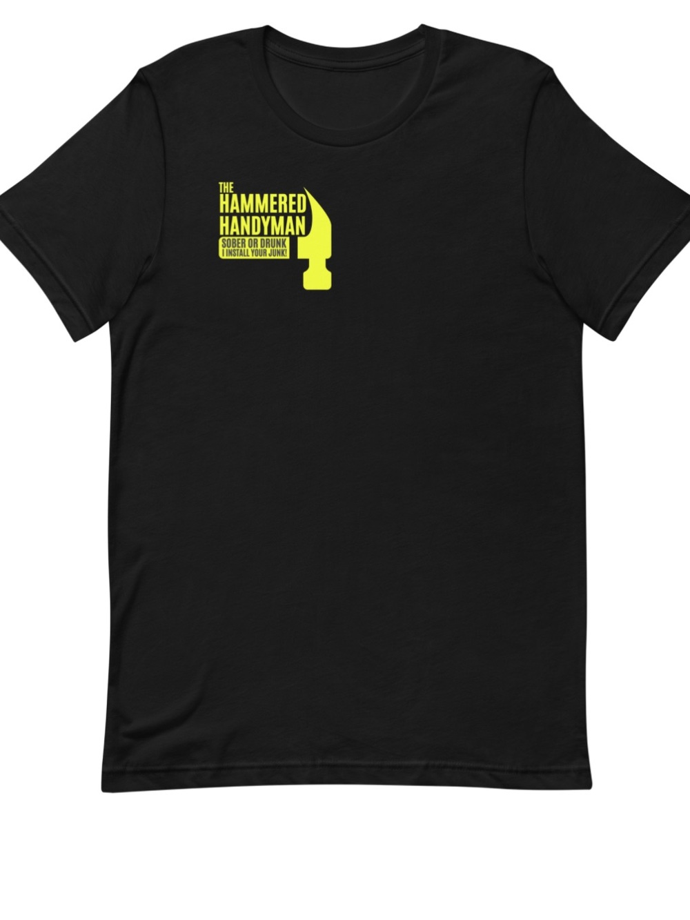 Black 'The Hammered Handyman' Graphic T-Shirt